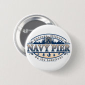 Badge Rond 5 Cm Navy Pier Chicago (Devant & derrière)
