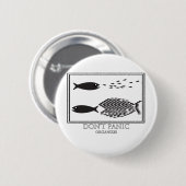 Badge Rond 5 Cm N'ayez pas peur ! (Devant & derrière)