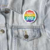 Badge Rond 5 Cm Né ce gay (En situation)