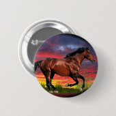 Badge Rond 5 Cm Né Cheval libre (Devant & derrière)