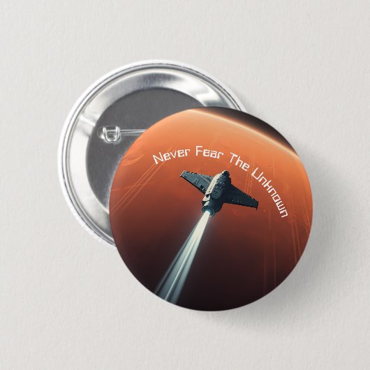 Badge Rond 5 Cm Ne craignez jamais l'inconnu (Devant & derrière)