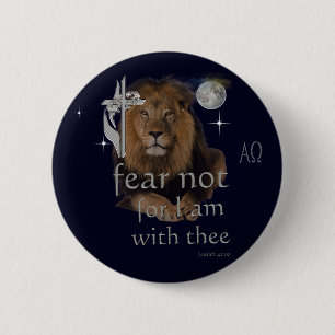 Badge Rond 5 Cm Ne crains pas car je suis avec toi