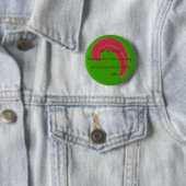 Badge Rond 5 Cm ne dites jamais au revoir (En situation)