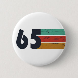 Badge Rond 5 Cm Né en 1965 vintage 60e anniversaire cadeau