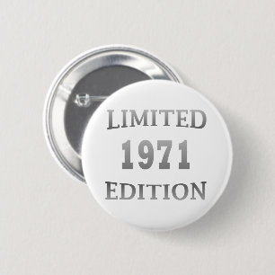 Badge Rond 5 Cm Né en 1971 53e anniversaire