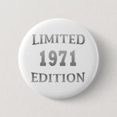 Badge Rond 5 Cm Né en 1971 fête d'anniversaire (Devant)