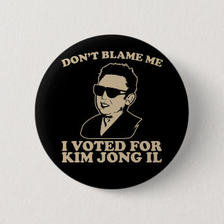 Badge Rond 5 Cm Ne font pas Blam je, j'a voté pour le bouton de