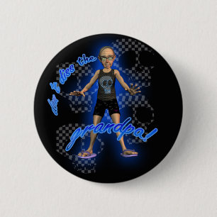 Badge Rond 5 Cm Ne font pas Diss l'insigne de Pin de grand-papa