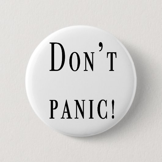 Badge Rond 5 Cm Ne font pas le signal d'alarme (Devant)