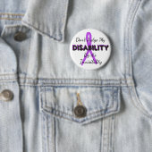 Badge Rond 5 Cm Ne jugez pas mon handicap par sa broche invisibili (En situation)