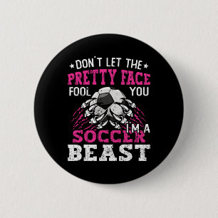 Badge Rond 5 Cm Ne laissez pas le beau visage vous tromper Femmes 