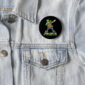 Badge Rond 5 Cm Né Lucky Sur St Patrick's Day Dabbing Birthday (En situation)
