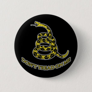 Badge Rond 5 Cm NE MARCHE PAS SUR MOI Bouton