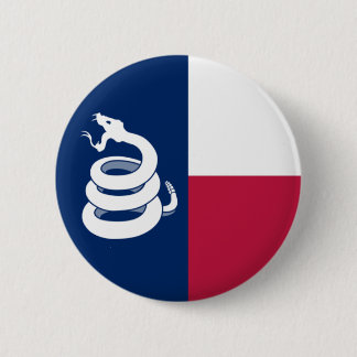Badge Rond 5 Cm "Ne marchez pas bouton sur Texas"