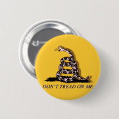 Badge Rond 5 Cm Ne marchez pas sur moi le bouton (Devant & derrière)