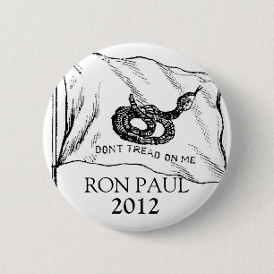 BADGE ROND 5 CM NE MARCHEZ PAS SUR MOI LE BOUTON DE RON PAUL