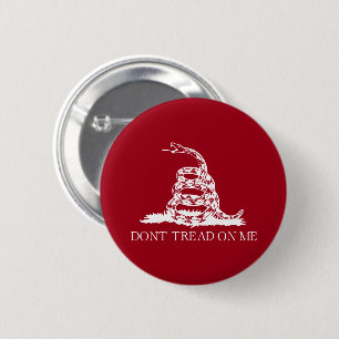 Badge Rond 5 Cm Ne me marche pas dessus drapeau Gadsden libertaire