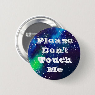 Badge Rond 5 Cm Ne me touchez pas identité personnalisable de