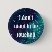 Badge Rond 5 Cm Ne me touchez pas identité personnalisable de (Devant)