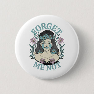 Badge Rond 5 Cm Ne m'oubliez pas