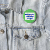 Badge Rond 5 Cm Ne pardonnez pas la mousse de styrol (En situation)