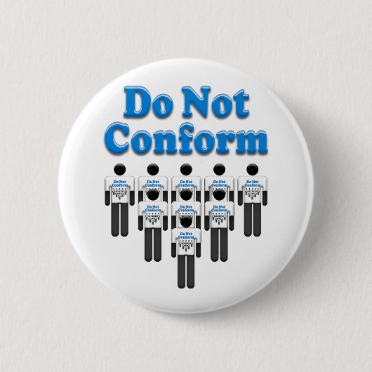 Badge Rond 5 Cm Ne pas confirmer (Devant)
