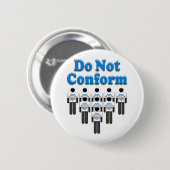 Badge Rond 5 Cm Ne pas confirmer (Devant & derrière)