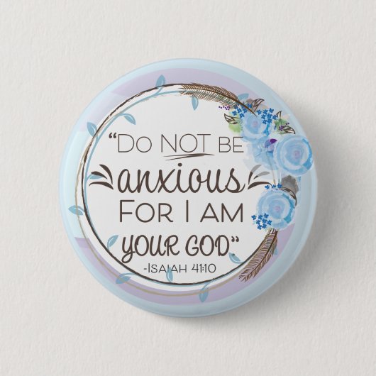 Badge Rond 5 Cm Ne Pas Être Anxieux (Devant)