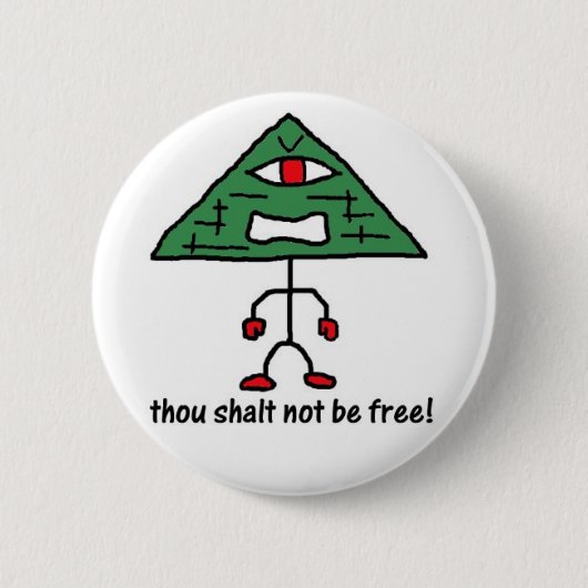 Badge Rond 5 Cm Ne pas être Pin libre (Devant)