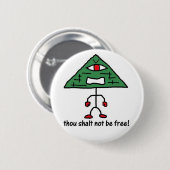 Badge Rond 5 Cm Ne pas être Pin libre (Devant & derrière)