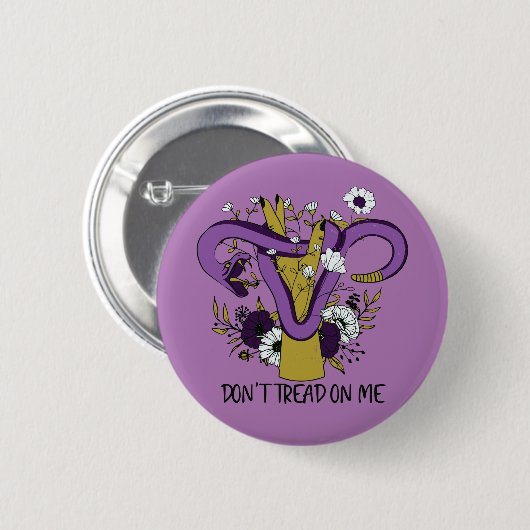 Badge Rond 5 Cm Ne Pas Tourner Sur Moi Feministe (Devant & derrière)