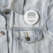 Badge Rond 5 Cm Ne Pas Vous Vérifier Physique Thérapiste Fun Perso (En situation)