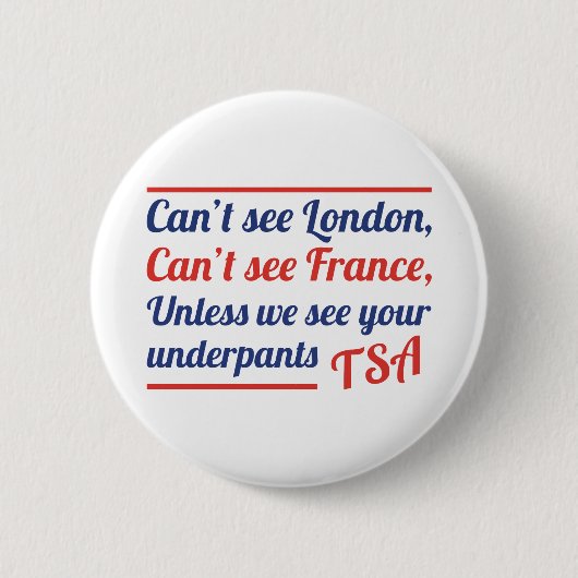 Badge Rond 5 Cm Ne peut pas voir Londres (Devant)