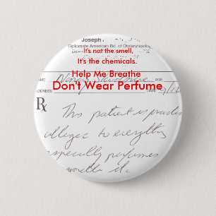 Badge Rond 5 Cm Ne portez pas le parfum