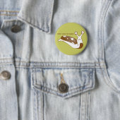 Badge Rond 5 Cm Ne salez pas la goupille de lingots (le vert) (En situation)