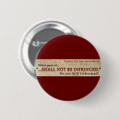 Badge Rond 5 Cm Ne sera pas violé (Devant & derrière)