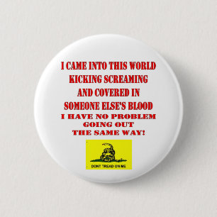 BADGE ROND 5 CM NE T'EN PRENDS PAS POUR MOI