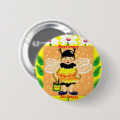 Badge Rond 5 Cm Ne t'inquiète pas, sois heureux (Devant & derrière)