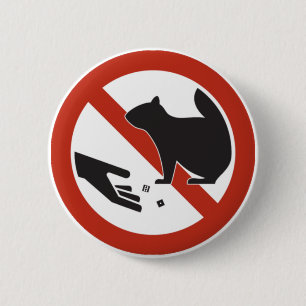 Badge Rond 5 Cm Ne tirez pas les merdes avec le signe de route