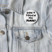 Badge Rond 5 Cm Ne touchez pas à mon cul (En situation)