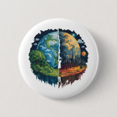 Badge Rond 5 Cm Ne tuons pas la planète (Devant)