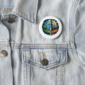 Badge Rond 5 Cm Ne tuons pas la planète (En situation)