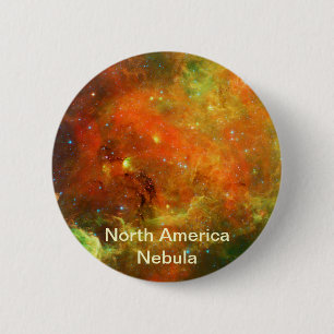 Badge Rond 5 Cm Nebula Amérique du Nord