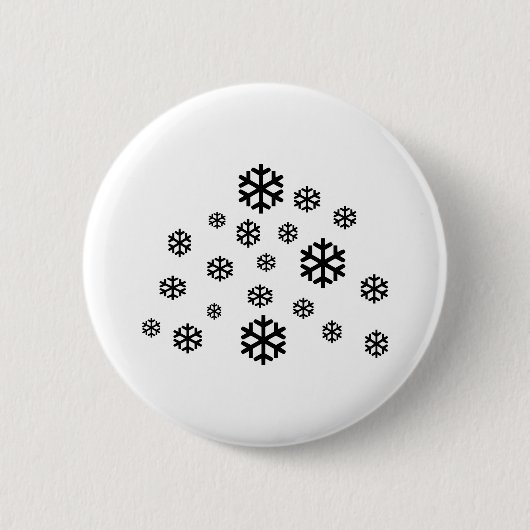 Badge Rond 5 Cm Neige (Devant)