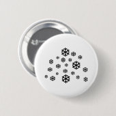 Badge Rond 5 Cm Neige (Devant & derrière)