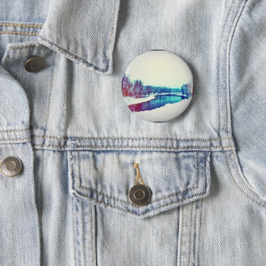 Badge Rond 5 Cm Neige H2O (En situation)