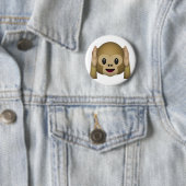 Badge Rond 5 Cm N'entendez aucun singe malin - Emoji (En situation)