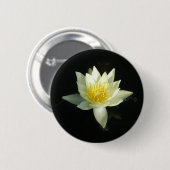 Badge Rond 5 Cm Nénuphar blanc/Lotus (Devant & derrière)