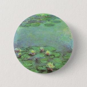 Badge Rond 5 Cm Nénuphars de Claude Monet, Impressionnisme Vintage