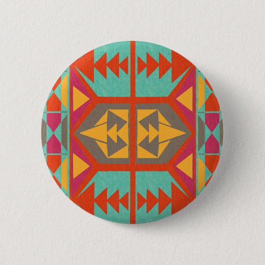 Badge Rond 5 Cm Néo- tribal indigène (Devant)